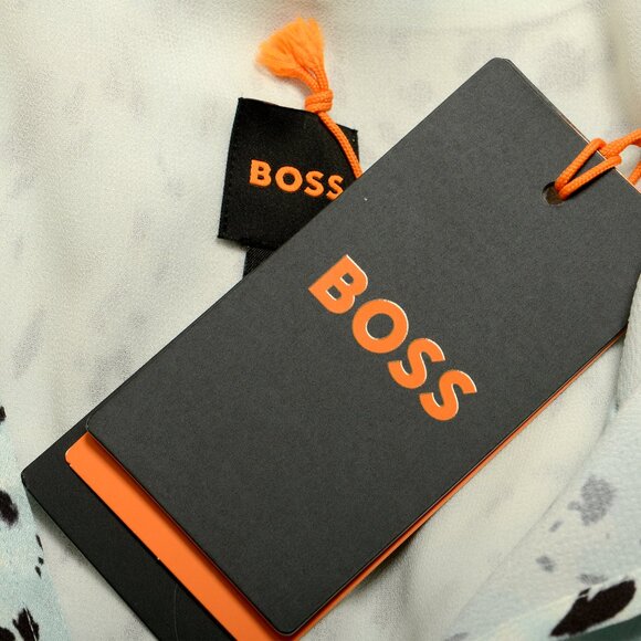 Hugo Boss Women's "C-Demia" Multi-Color Long Sleeve Shift Dress US S IT 40 - Picture 5 of 5